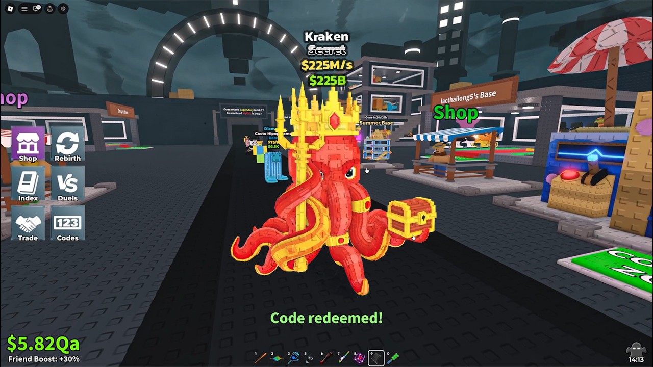 i Got Code From Sammy - i See New Kraken in Summer Update - Steal a Brainrot