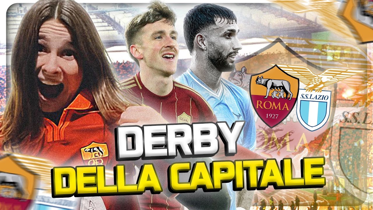 CAOS TOTALE NEL DERBY! Eurogol SPETTACOLARE e RISSA FURIOSA: Roma Asfalta la Lazio 2-0!