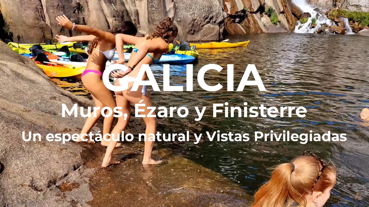 Costas de Muros, Ézaro y Finisterre. Turismo Galicia 4k.
