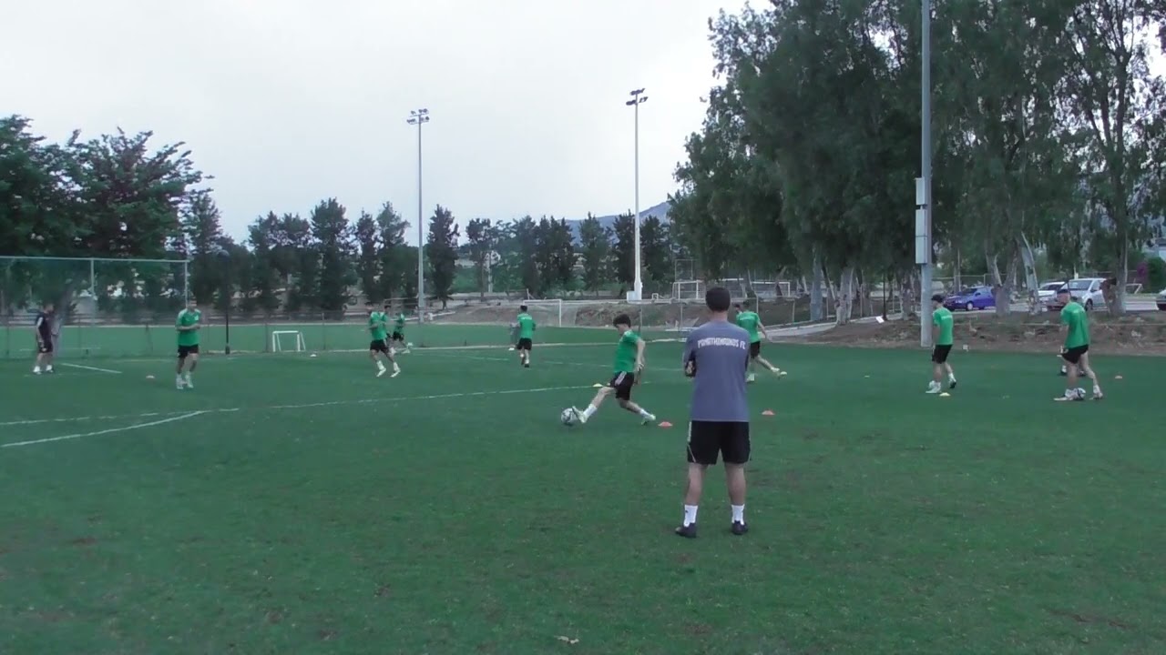 Football warm up- Passing drill+ Fartlek diadromes