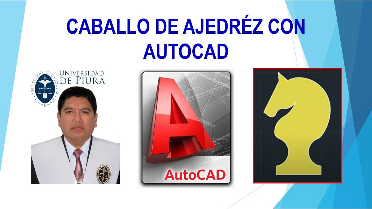 😯💯AutoCAD Caballo de ajedréz con AutoCAD. Mgtr. Carlos Alberto Zapata Albán cazamat