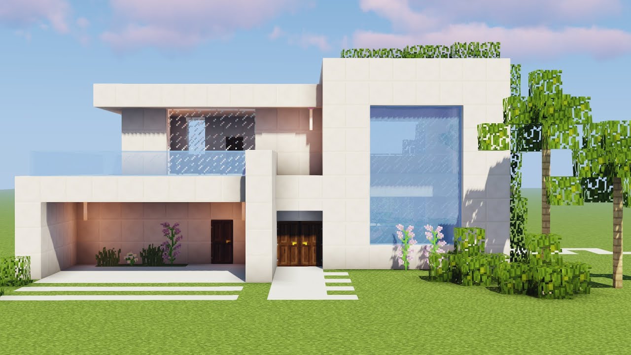 Minecraft - Como fazer uma Casa de Rico (Building Modern House)