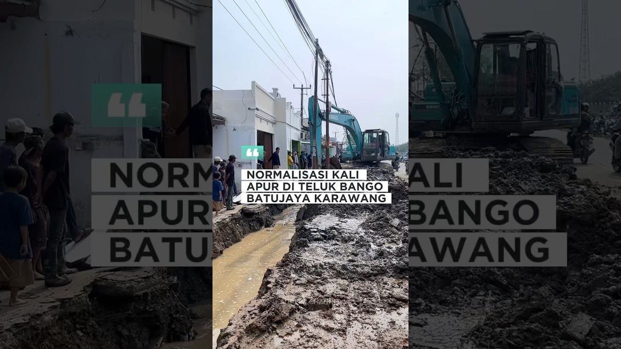 Normalisasi kali apur di Desa Telukbango Batujaya #telukbango #batujaya #karawang #shorts #2025