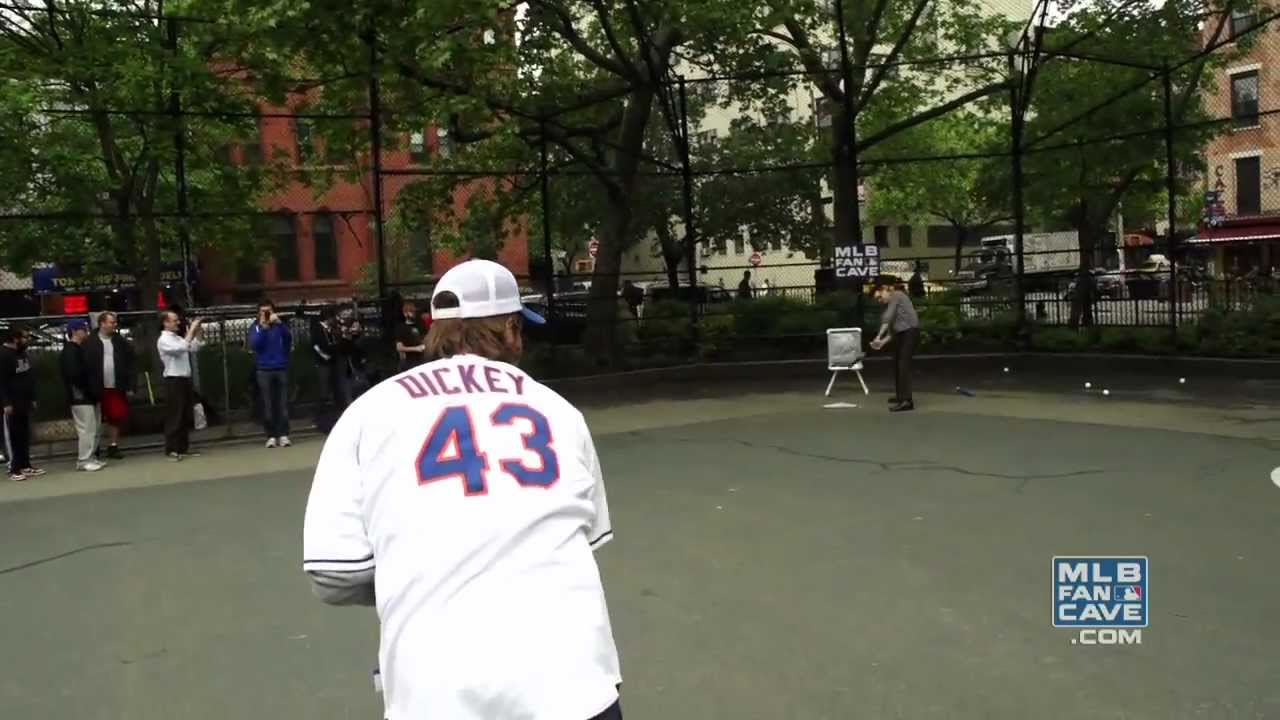 2012 NL Cy Young Winner R.A Dickey Plays Wiffle Ball
