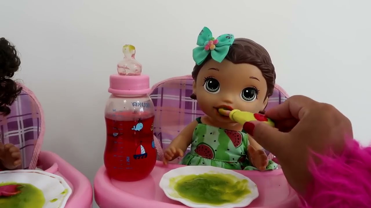 ESPECIAL PAPINHA COMIDINHA PARA BONECAS COM A BABY ALIVE AMANDINHA