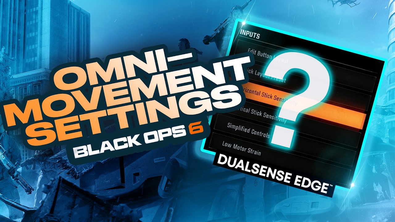 Best settings for DualSense Edge controller for BO6 (Black Ops Omnimovement Settings)