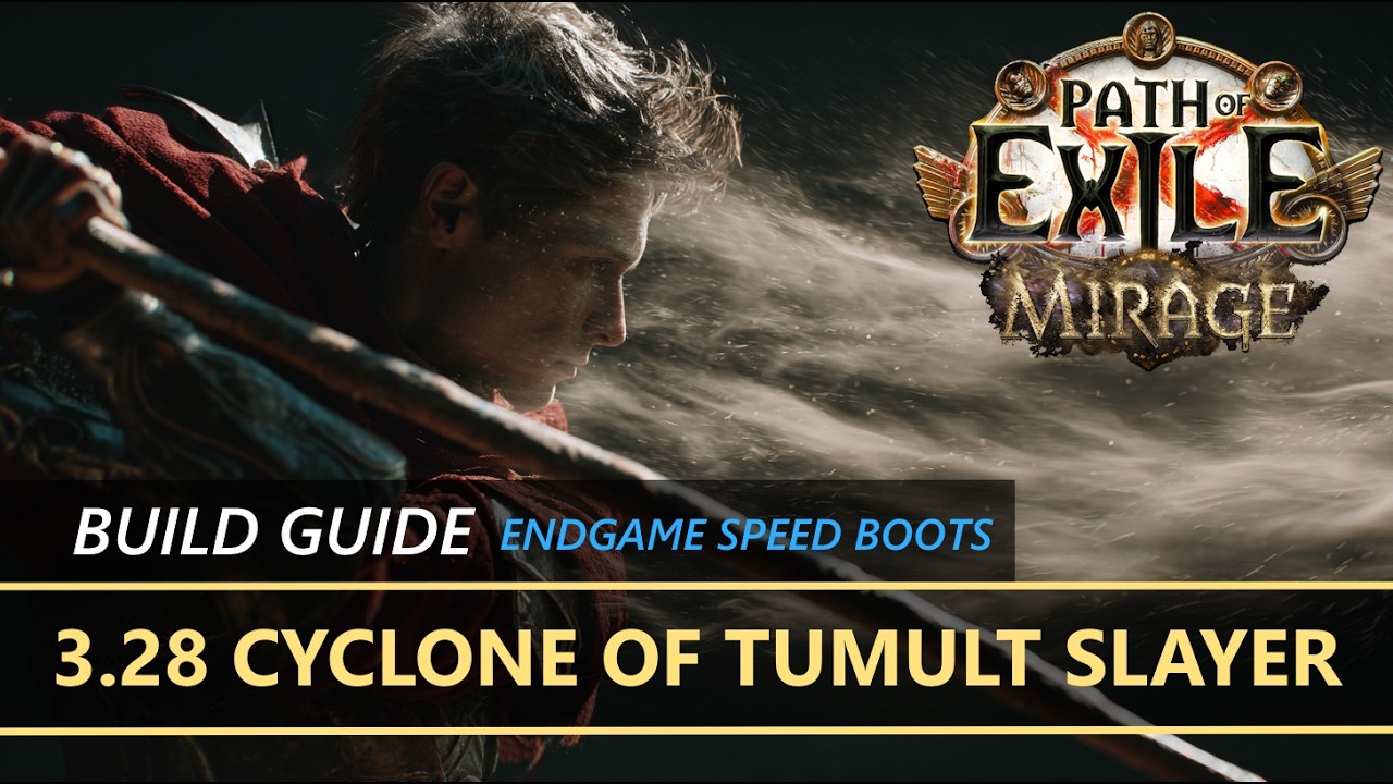 [Path of Exile 3.28] ⚔️ Cyclone of Tumult Slayer ⚔️ Endgame Tailwind/Onslaught/Elusives Boots