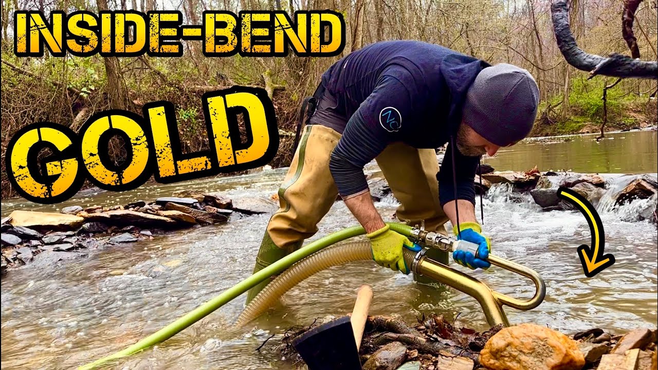 Золотоносный рудник Inside-Bend Gold Honey Hole — добыча золота с Highbanker