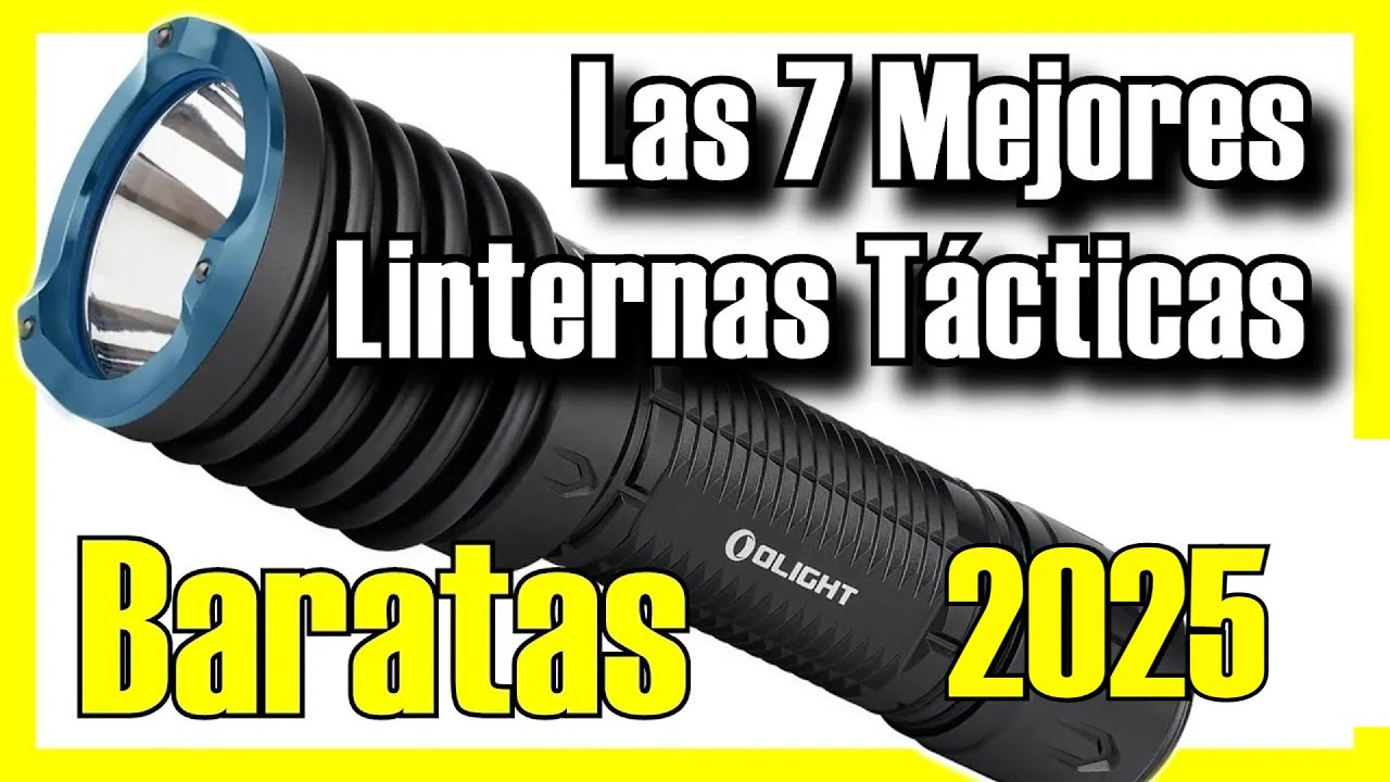 🥇🔦  7 MEJORES Linternas Tácticas BARATAS de Amazon [2025]✅[Calidad/Precio] Potentes / Largo Alcance