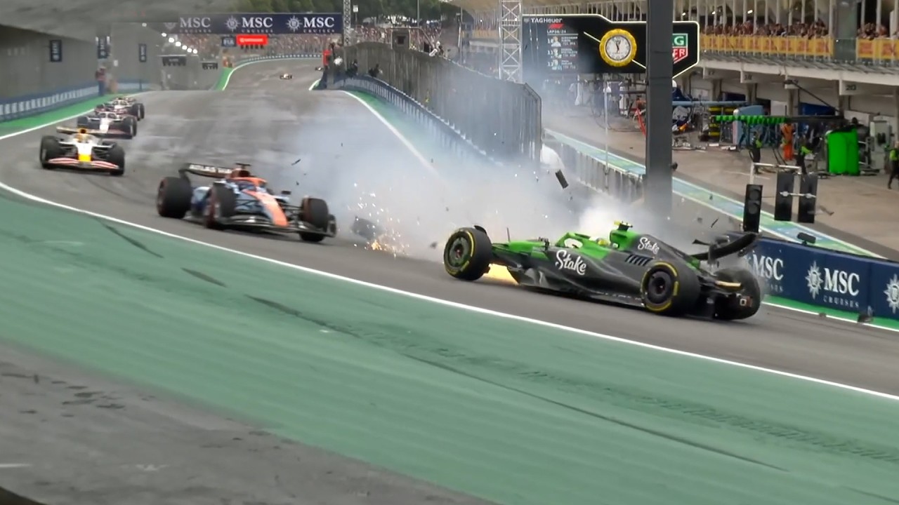 Biggest crash at every F1 race weekend in 2025