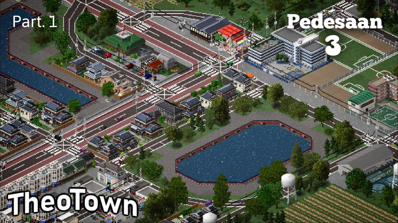 Membuat pedesaan part.1(Japanese style) || Theotown || Pedesaan