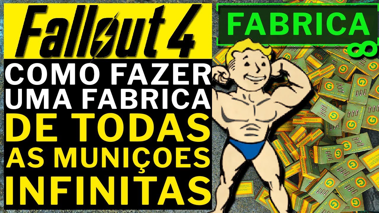 FALLOUT 4 - COMO FABRICAR MUNIÇAO INFINITAMENTE!!! FACIL!! (dlc)!