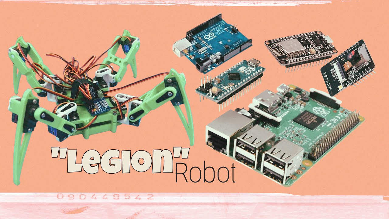 Legion Mark 1 : Gyro Stabilized Spider Robot || Raspberry Pi , Arduino project