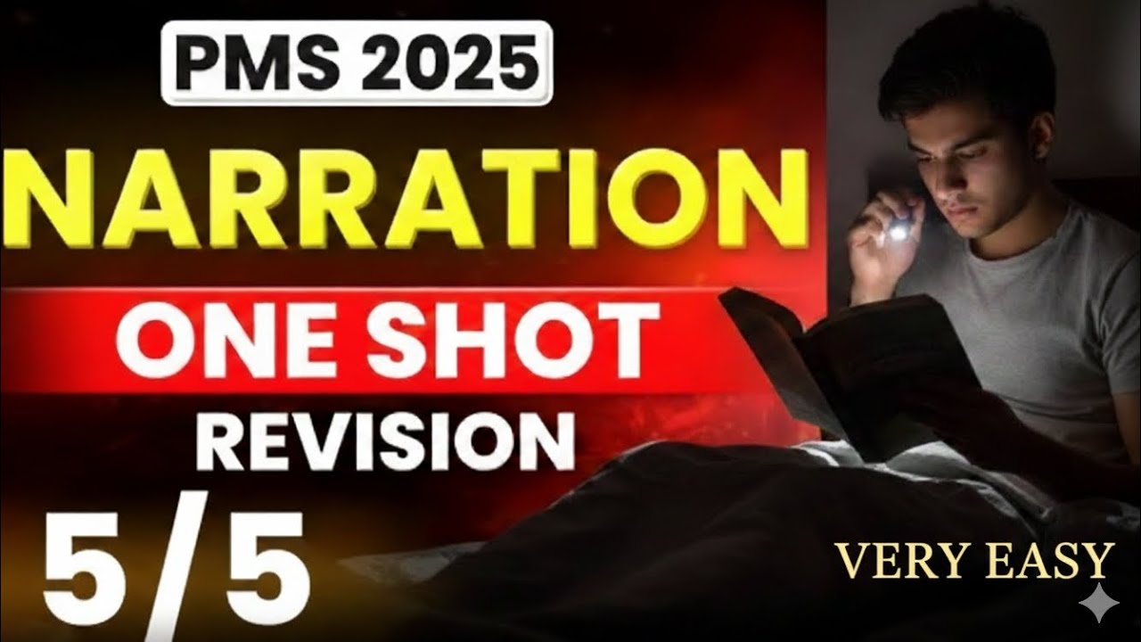Narration in PMS 2025 | Guaranteed Questions & Smart Tricks