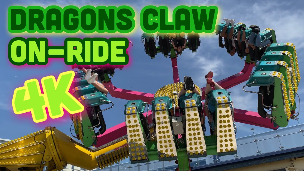 Dragons Claw - On-Ride POV - Adventure Island Southend - 4k