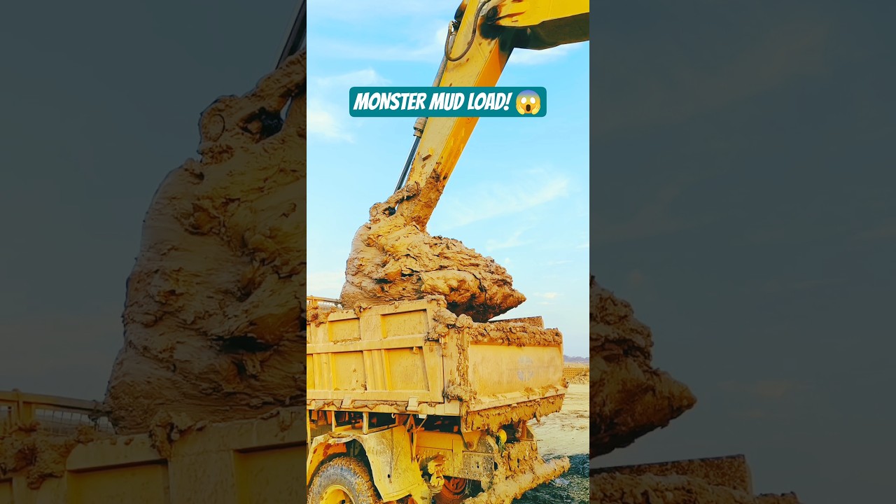 Dangerous Excavator Loading Huge Mud Bucket Into Dump Truck | Incredible Heavy Equipment Skills 🔥