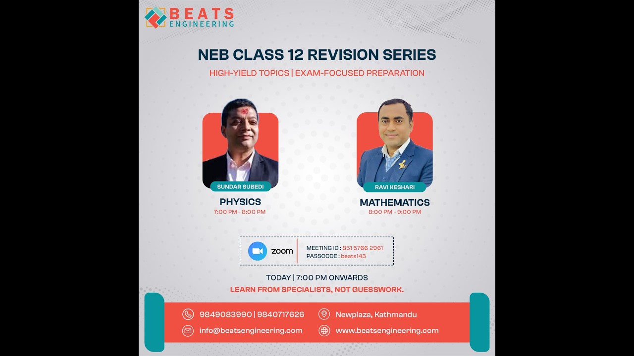 NEB Class 12 Revision | Quantization of Energy | Permutation & Combination | Beats Engineering
