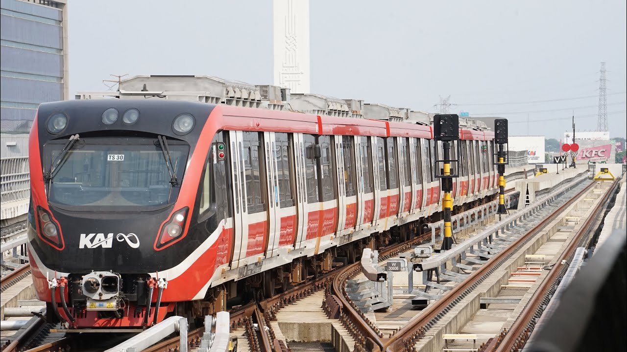 Our First Experience with Light Rail Transit ( LRT ) Jakarta