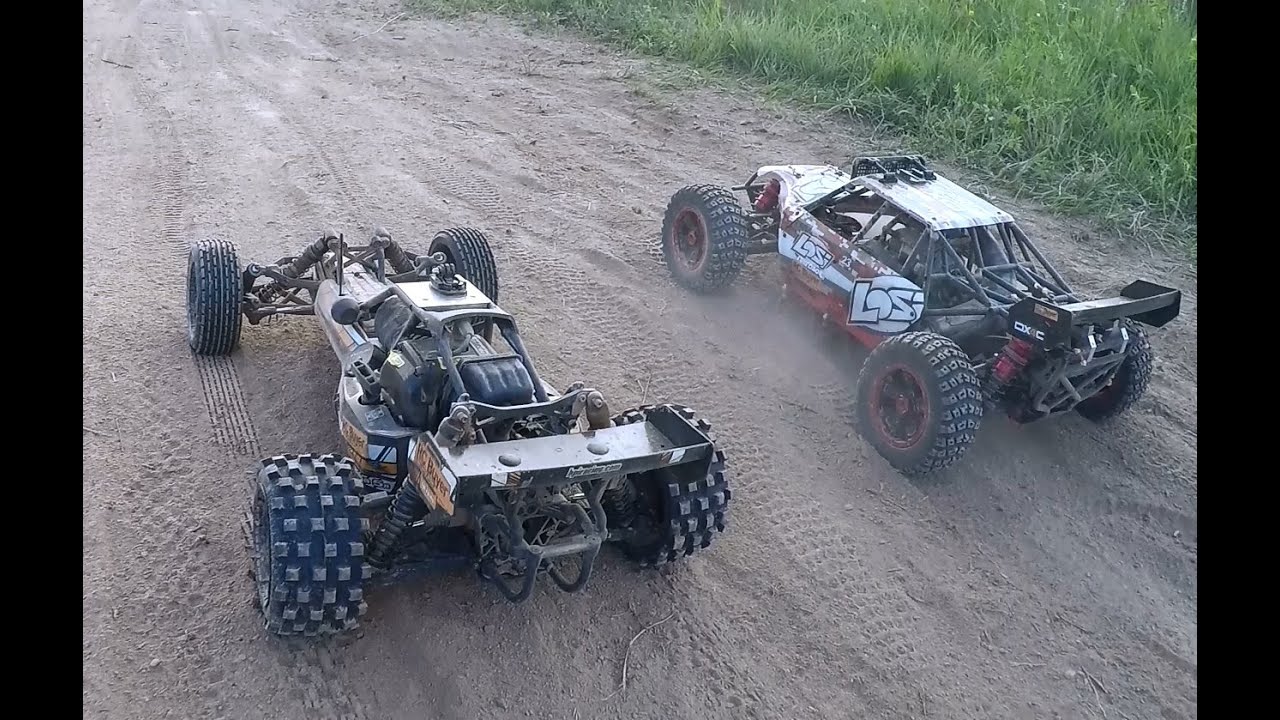 Бензиновые модели. HPI Baja 5B vs Losi DBXL