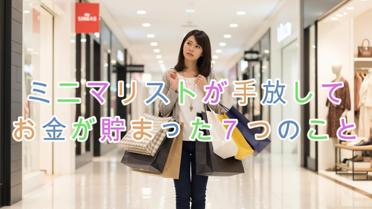 【節約の極意】ミニマリストが手放してお金が貯まった７つのこと