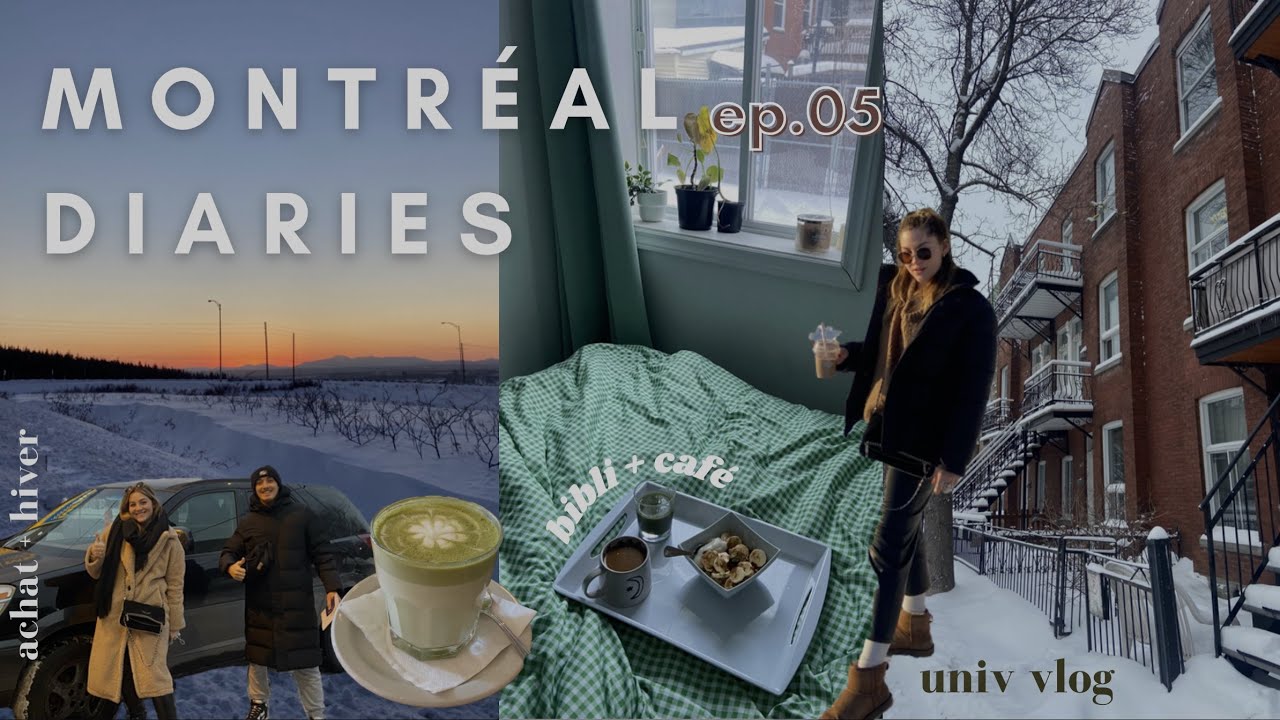 une semaine dans ma vie d'étudiante 📖☕️🌨 / montreal diaries ep.05 🇨🇦🤍