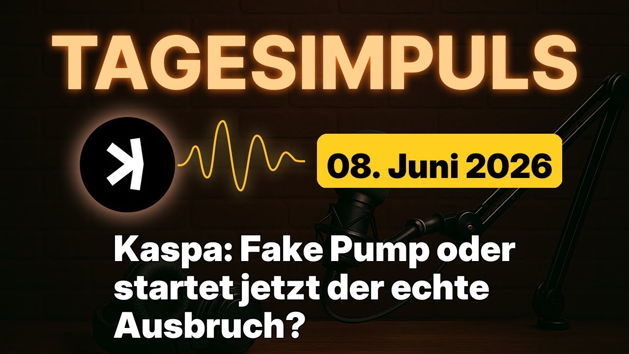Kaspa Daily (8. Jun) - Kaspa: Fake Pump oder startet jetzt der echte Ausbruch?