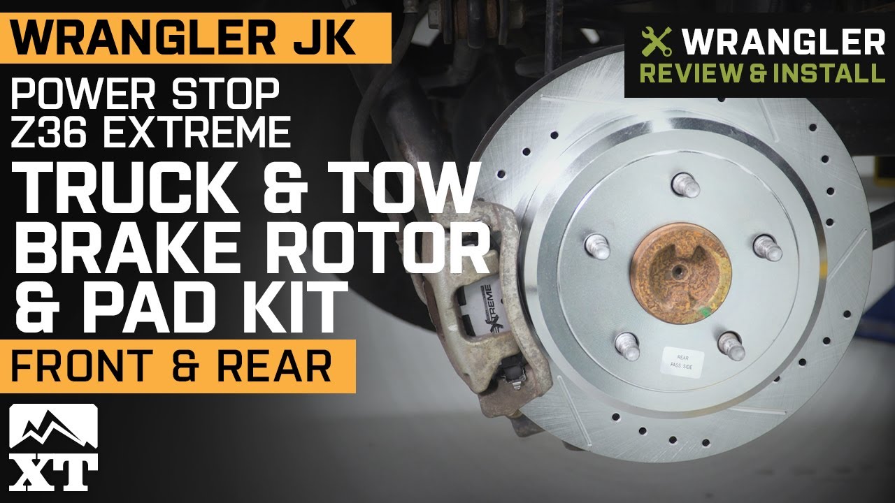 Jeep Wrangler JK PowerStop Z36 Extreme Truck & Tow Brake Rotor & Pad Kit Review & Install