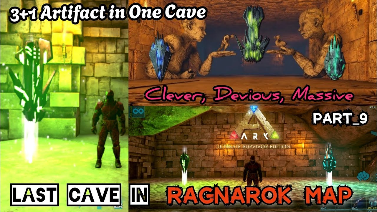 Ultimate ARK Mobile: Clever Artifact Cave Run | Ragnarok Map Adventure Part _9