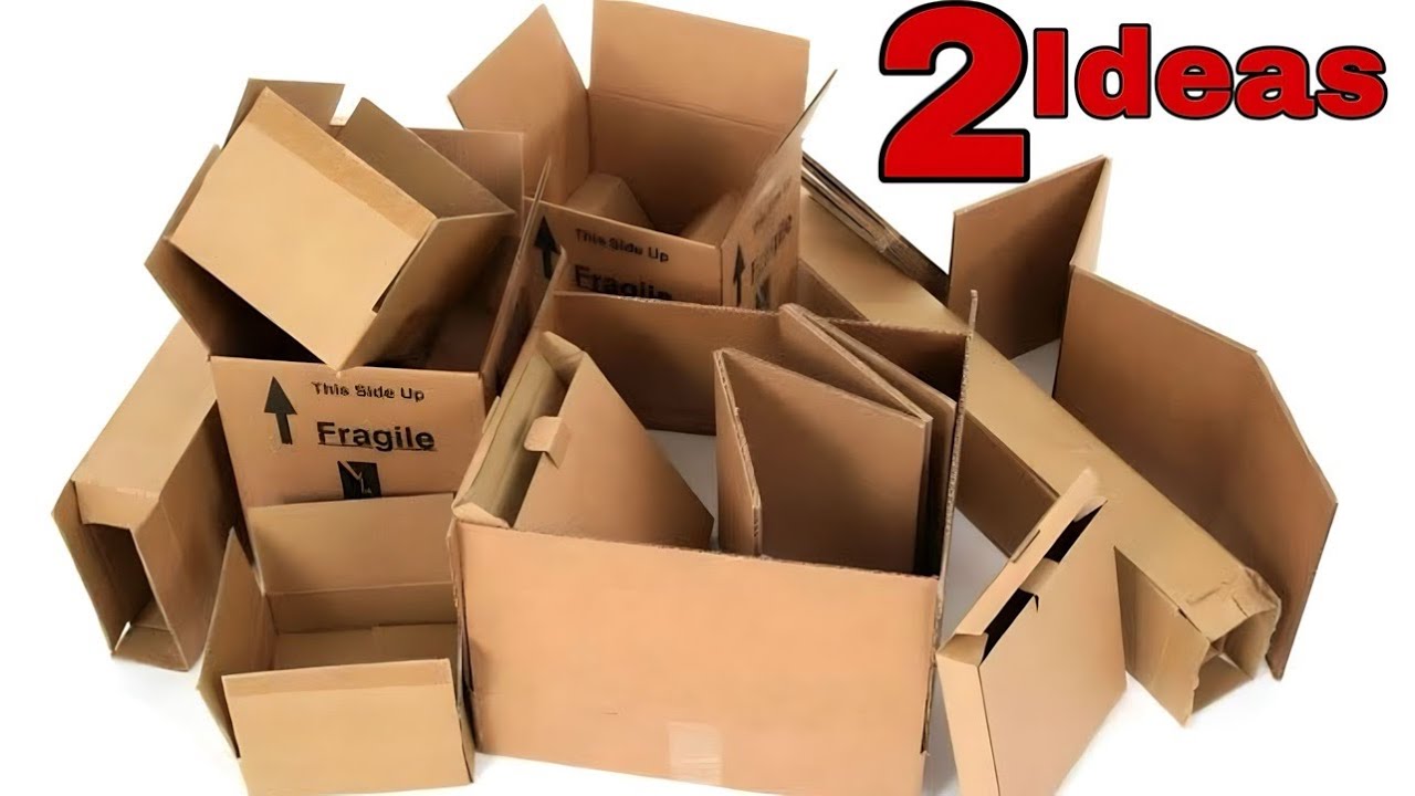 Не выбрасывайте кусочки картона! 2 отличные идеи по переработке!