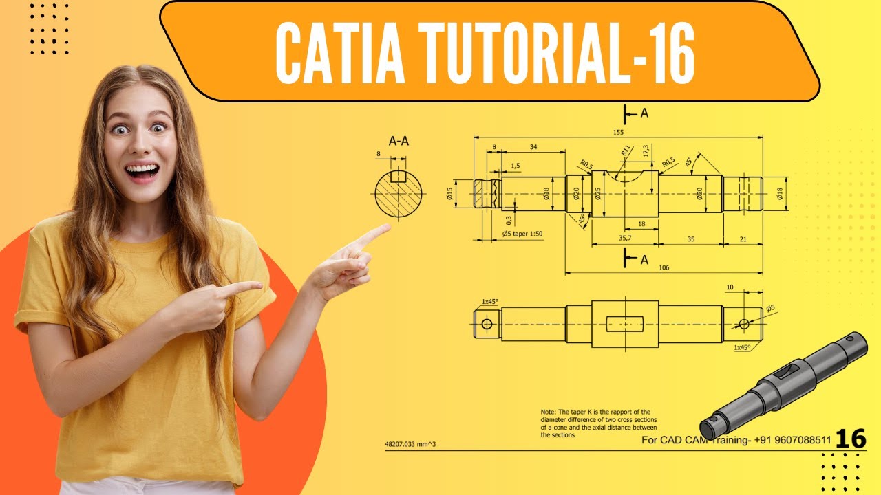 🎯 CATIA V5 Part Design Tutorial &ndash; Exercise No. 16 | Beginner Friendly