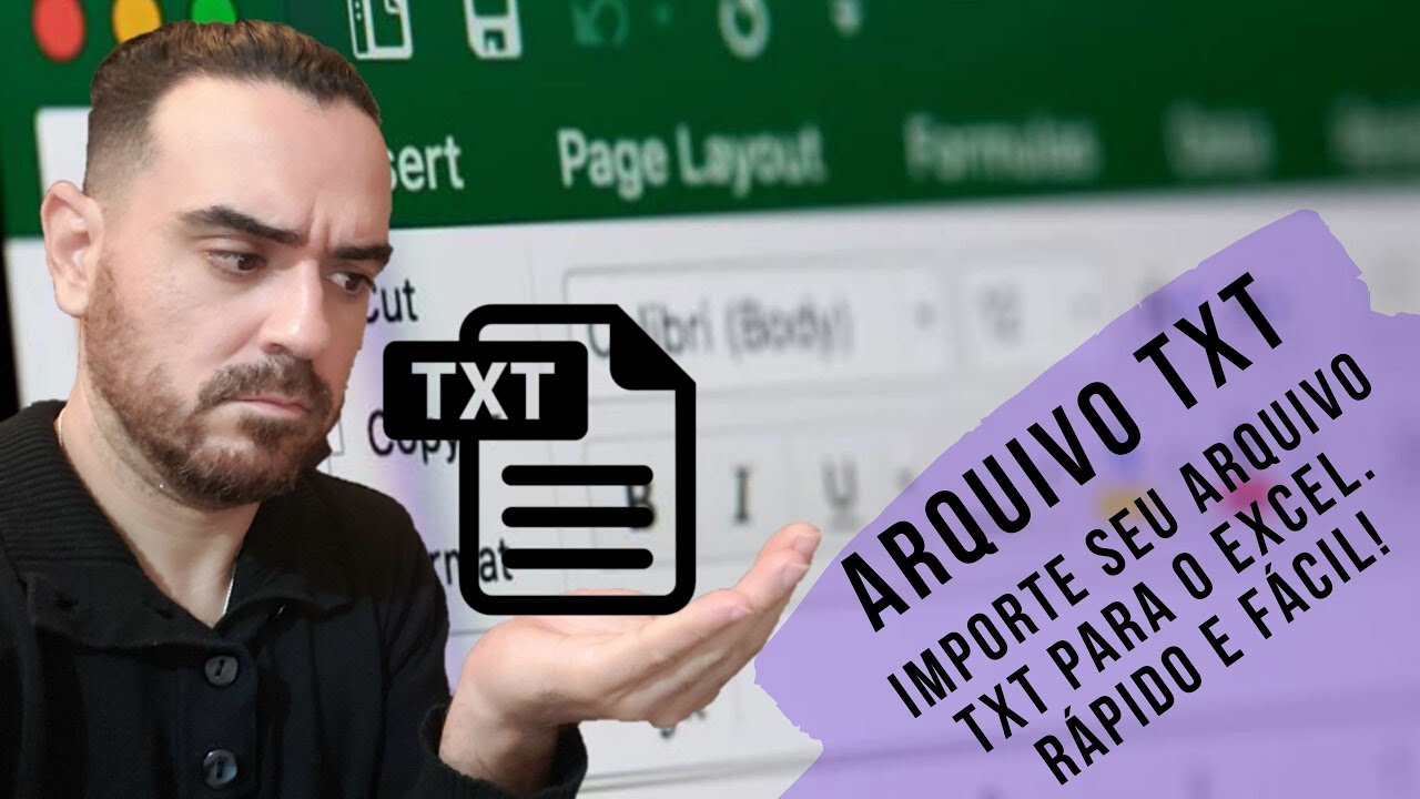 Como importar arquivo TXT para o Excel