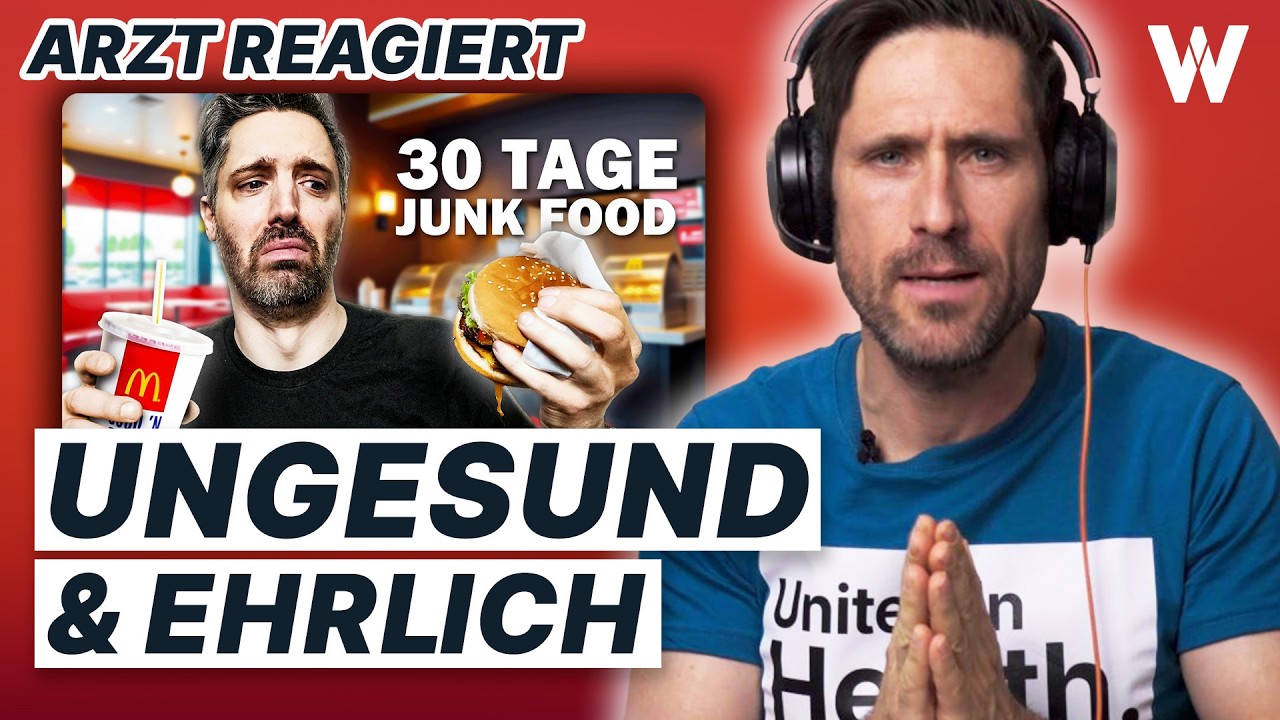 Das passiert bei Junk Food: Arzt reagiert auf extremes Junk-Food-Experiment mit typischen Folgen!
