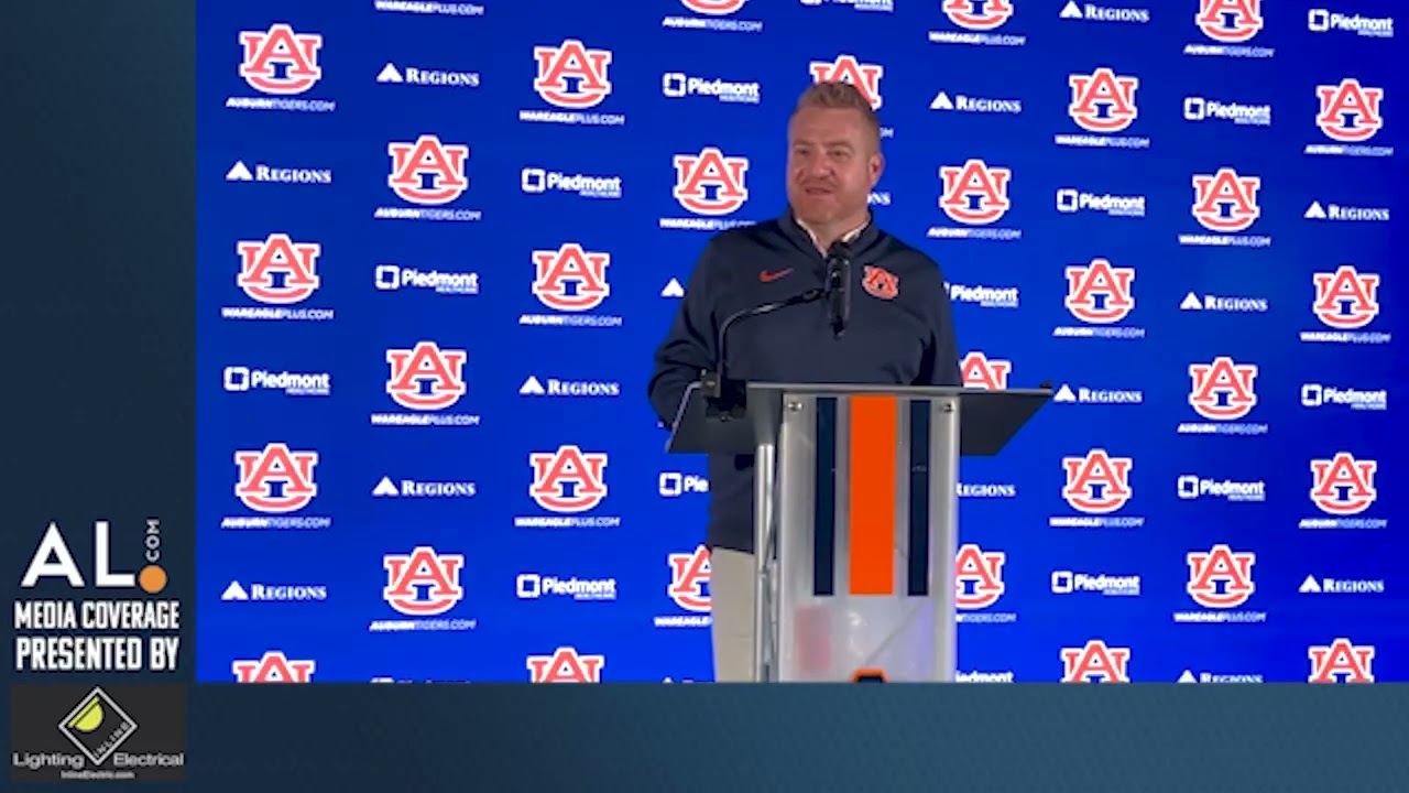 Alex Golesh addresses the media on National Signing Day; breaks down Auburn's offseason additions