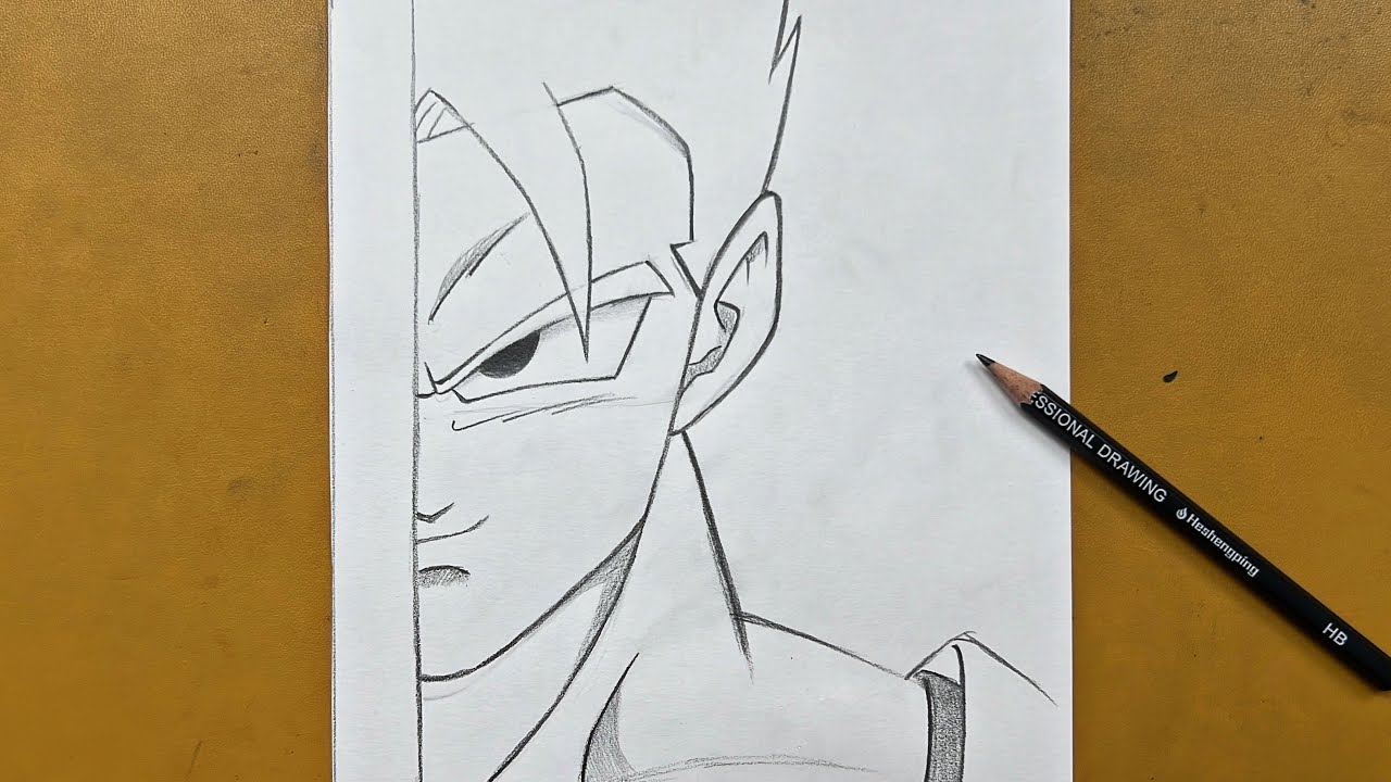 Easy to draw | How to draw Mystic Gohan step-by-step