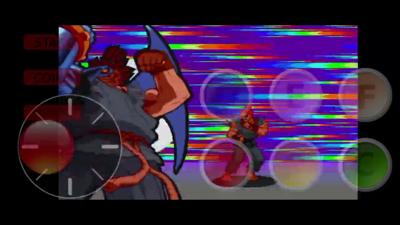 MSH VS SF Boss Battle : Wolverine and Akuma vs Cyber Akuma 