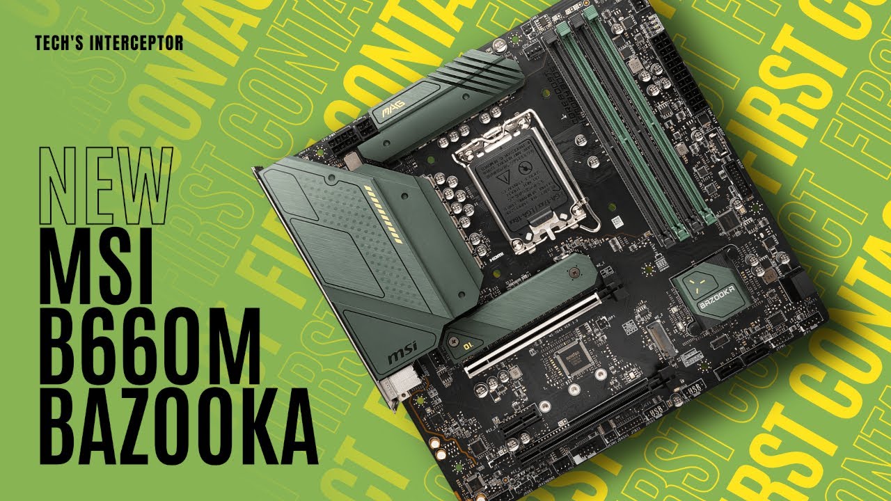 MSI MAG B660M BAZOOKA DDR4 - New motherboard designed for new 12th Intel generation cpus