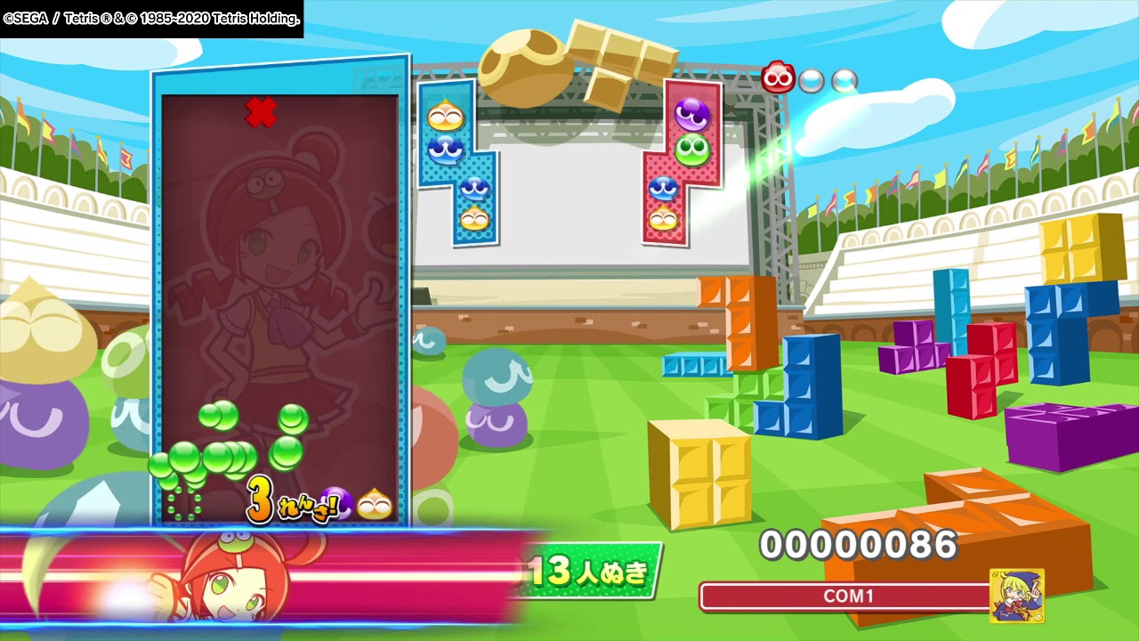 【ぷよテト2】変わったところを探せ？　発売日当日の勝ち抜きだらだらプレイ（りんご編その１）
