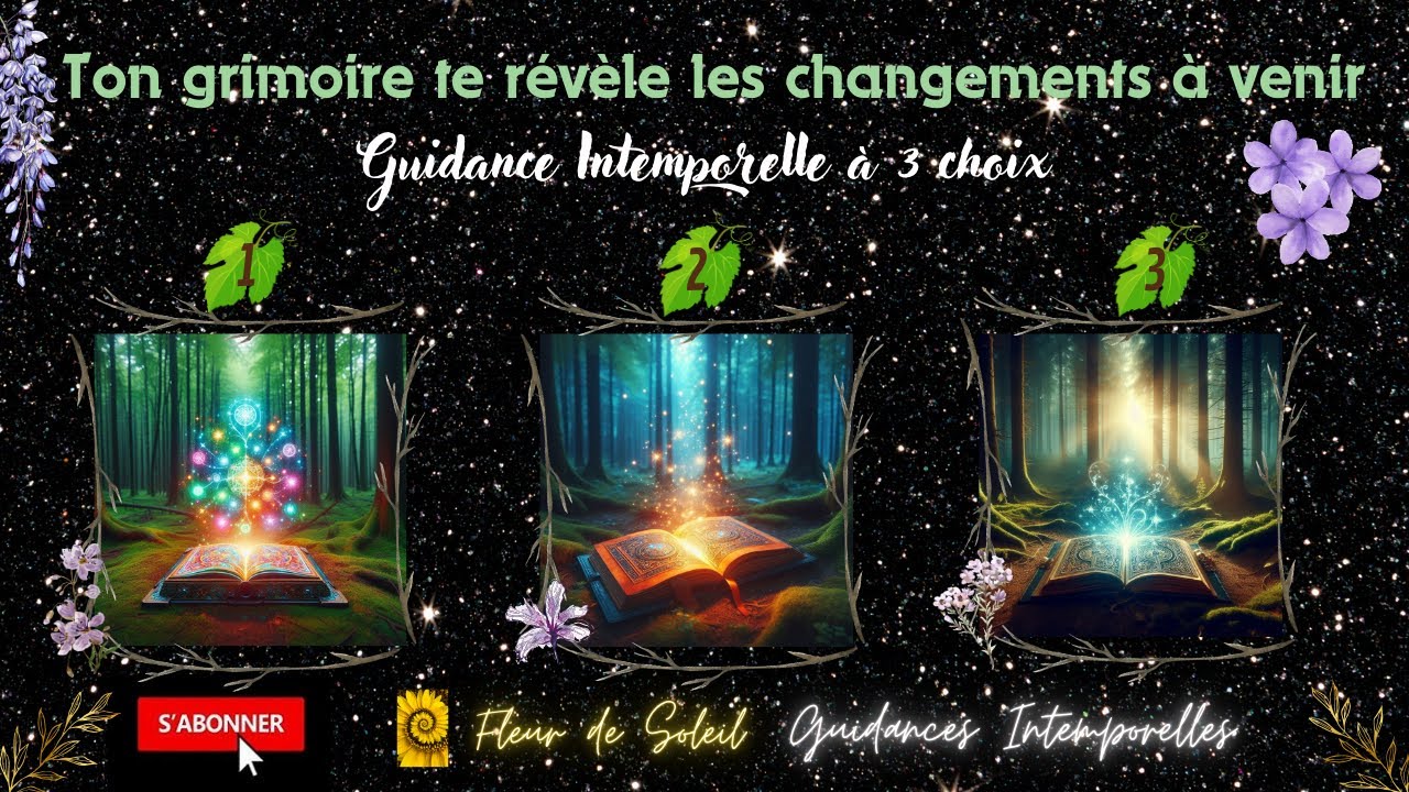 TON GRIMOIRE TE REVELE LES CHANGEMENTS A VENIR ! Guidance Intemporelle à 3 choix