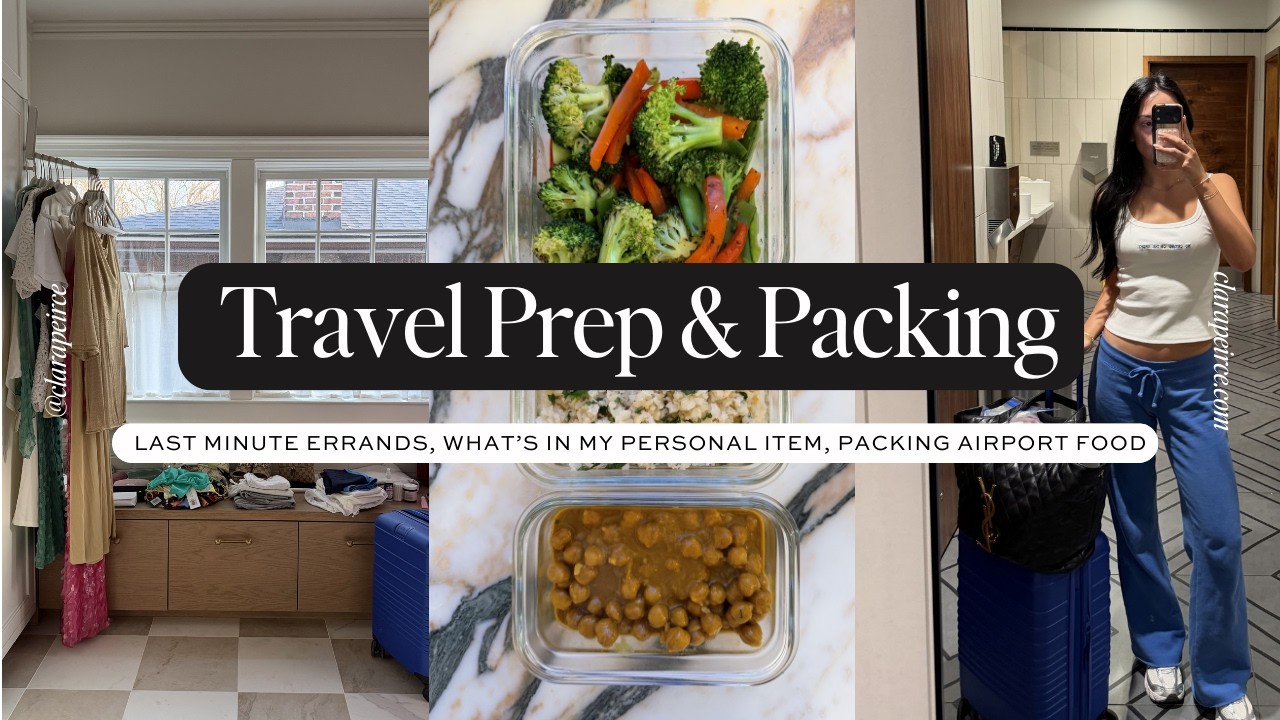 TRAVEL PREP: Last Minute Errands, What’s In My Personal Item, Packing Food For The Airport