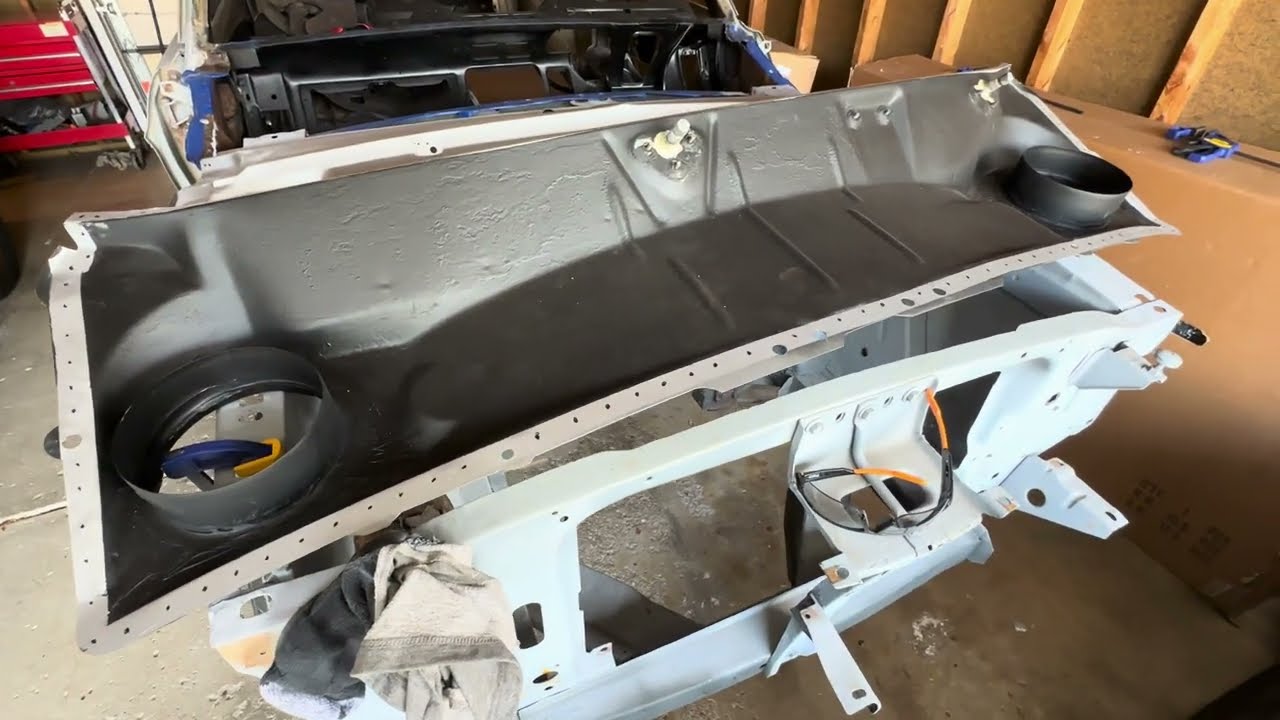 1968 Mustang cowl repair removal
