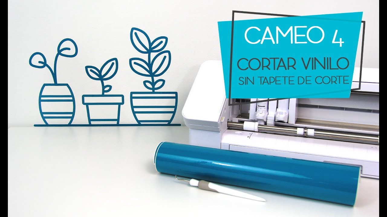 Corte de vinilo sin tapete en Silhouette Cameo 4
