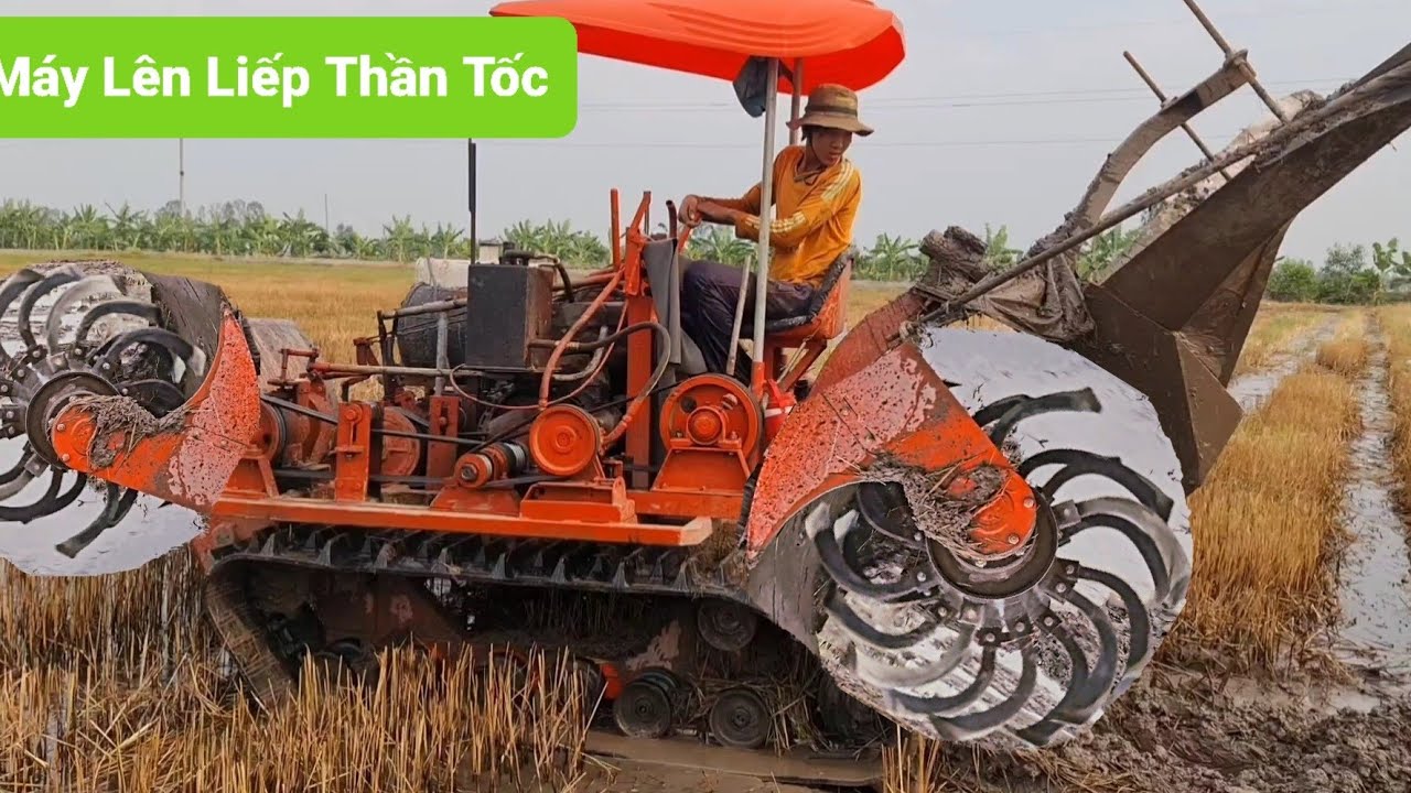 Nông Dân Chế Máy Lên Liếp Trồng Cây Như Công Nghệ Nước Ngoài