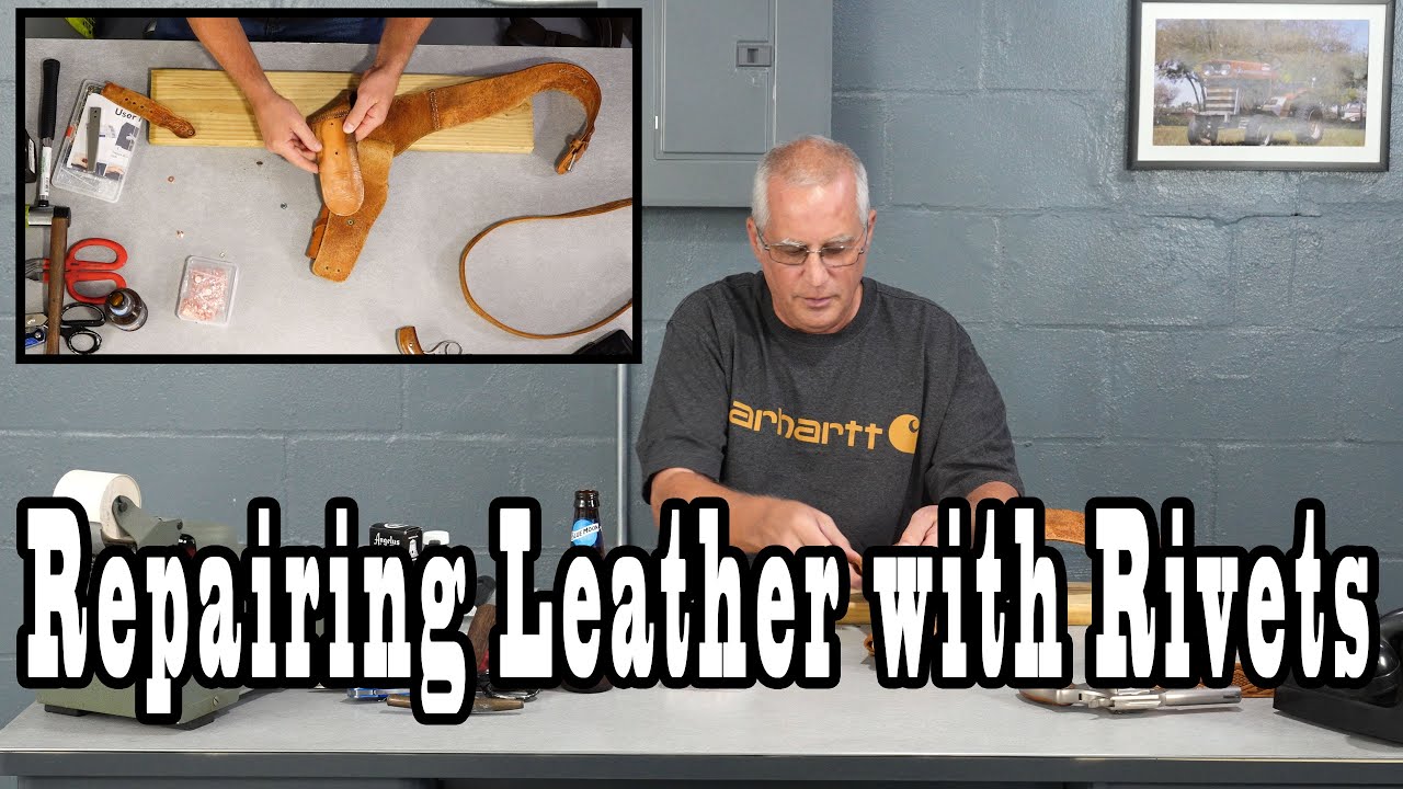 How To Rivet Leather, Soften Leather, Dye Leather - Leather Movie Prop Repairs