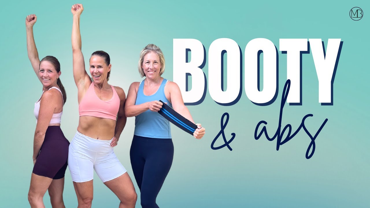 30 MIN Booty & Abs Workout // Weights + Glute Loop