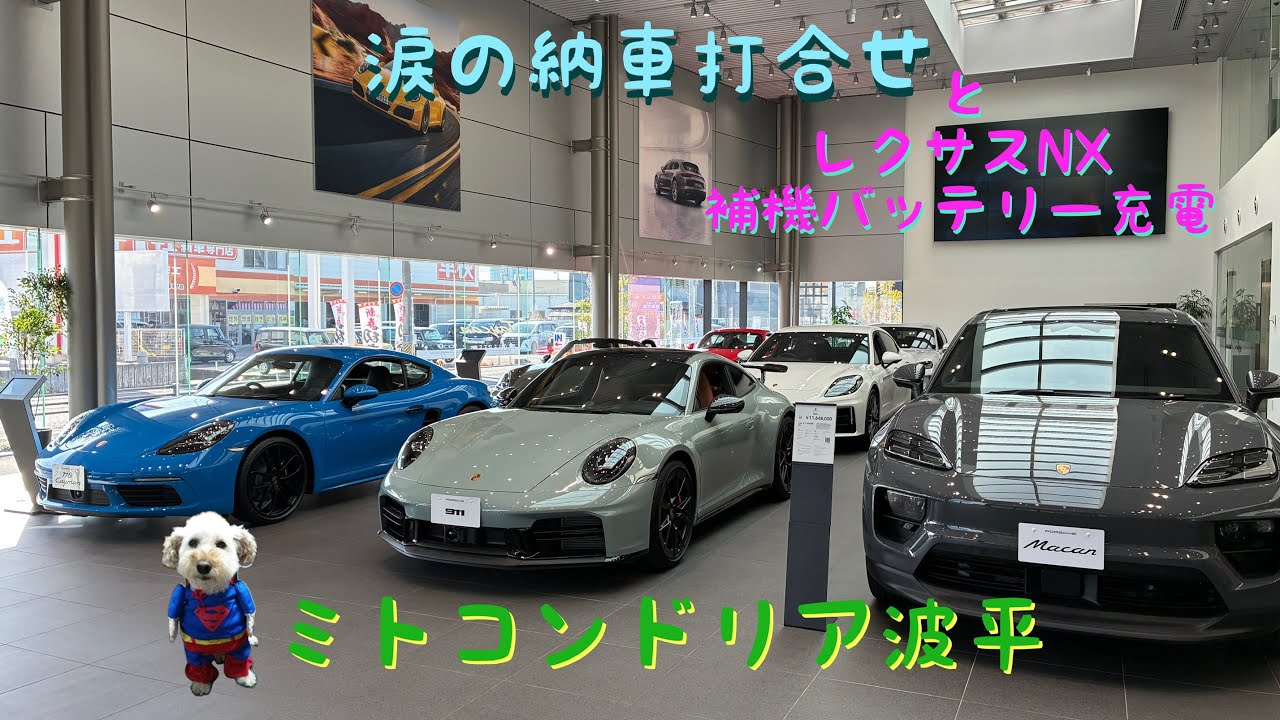 ポルシェ992.2GTS納期とレクサスNX補機バッテリ充電