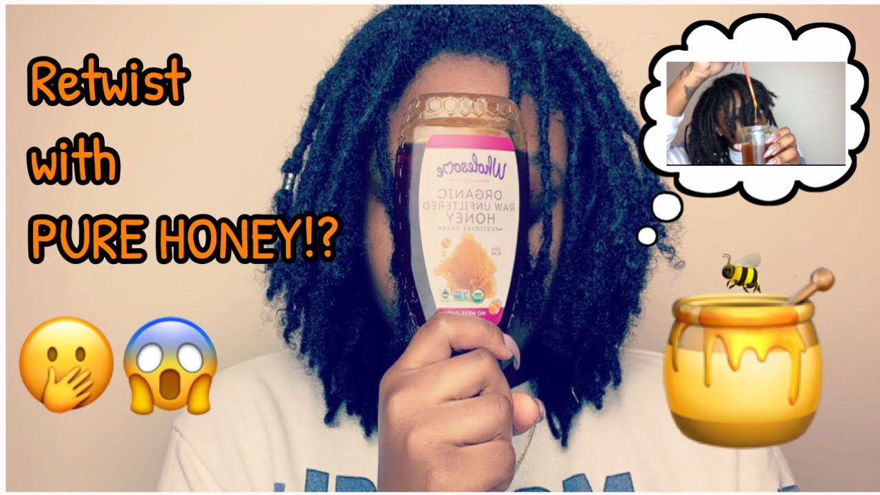 I RETWISTED MY LOCS WITH HONEY!!! | LOC RETWIST