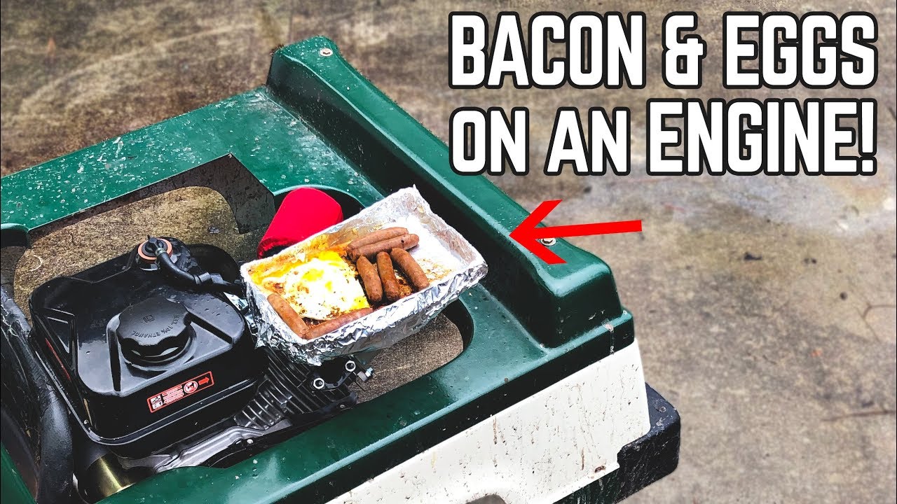 Cooking Breakfast on an ENGINE! Header Hot Plate Go Kart Mod!