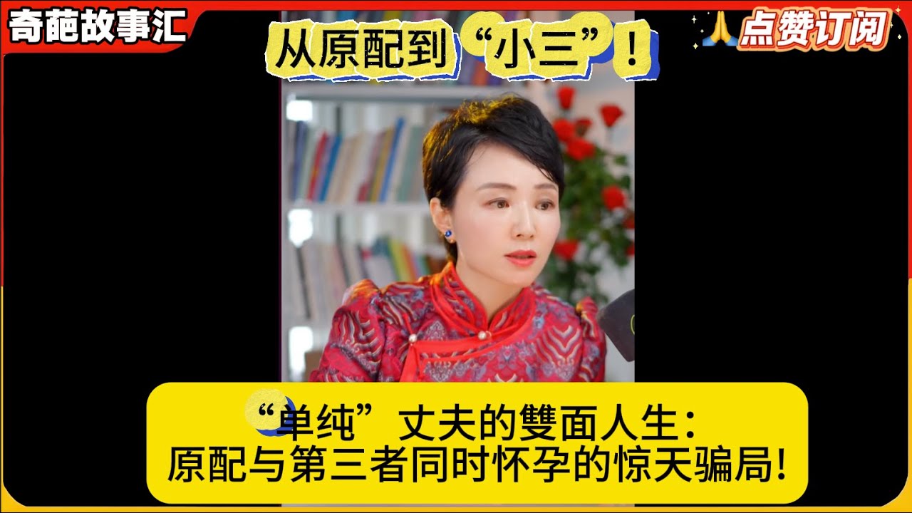 从原配到“小三”!“单纯”丈夫的雙面人生：原配与第三者同时怀孕的惊天骗局!白律奇葩故事汇