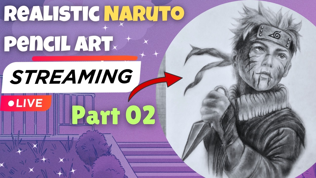 Naruto Realistic Pencil Drawing FINAL 🔥 | Detailed Shading, Dress & Knife | Part 2 Complete