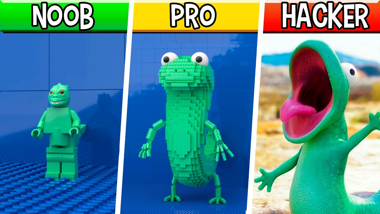 LEGO Tom Lizard : Noob, Pro, HACKER! / (Hoppers)